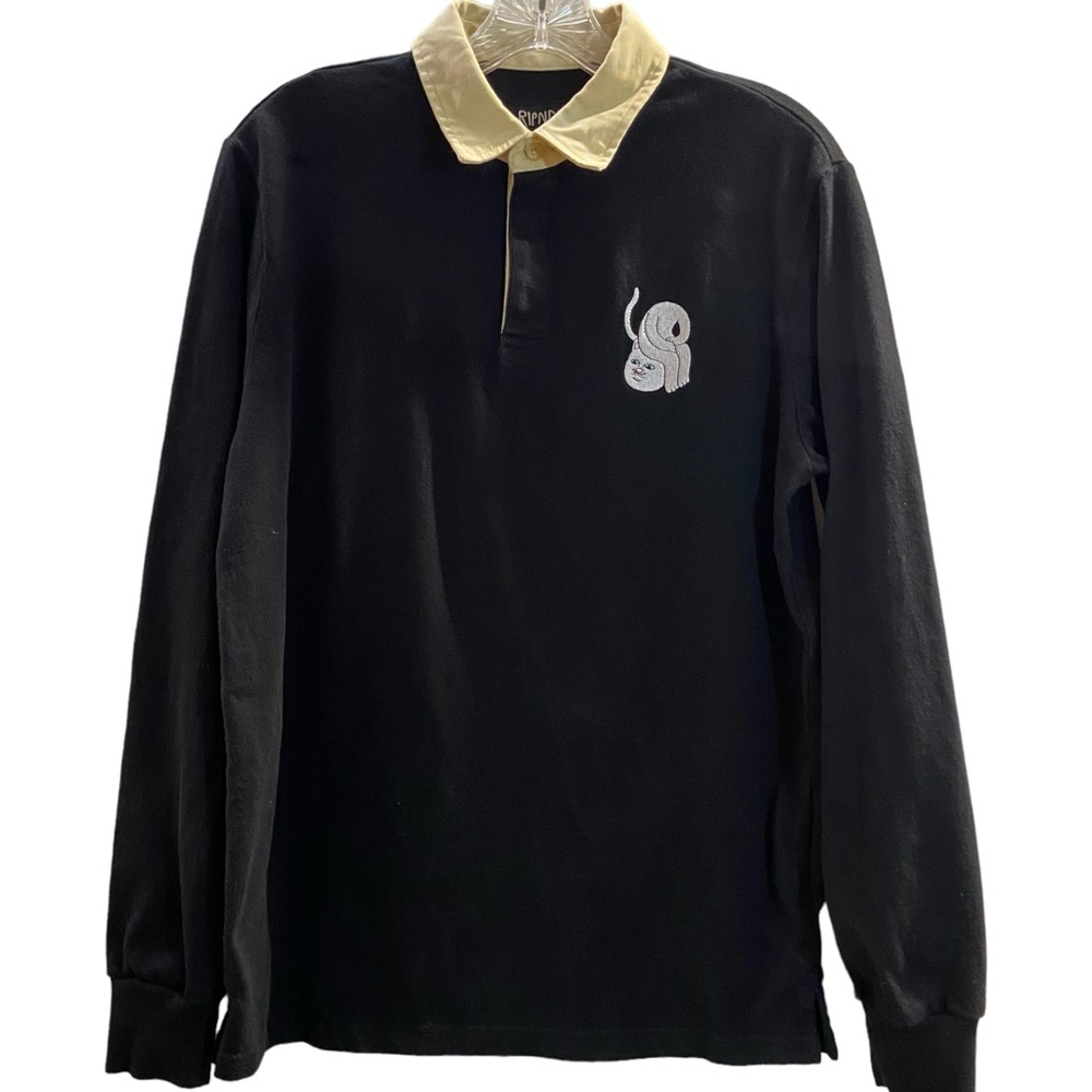Ripndip "Praise" Rugby Polo Long Sleeve Shirt Sz S